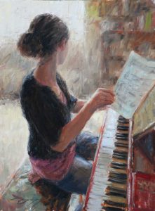 "Piano Practice" by Trent Gudmundsen, 1978.