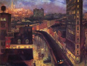 John Sloan: "The City from Greenwich Village," 1922.